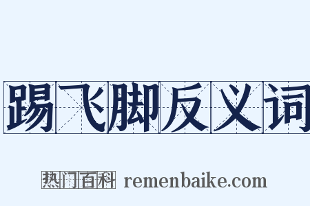 踢飞脚反义词是什么意思的图片